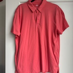 Old Navy Pink Polo Shirt Soft Cotton Casual